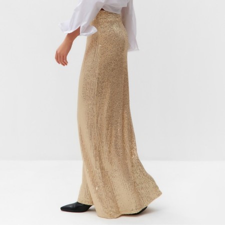 Women's skirt from sequins Mist, p. 46, golden-2