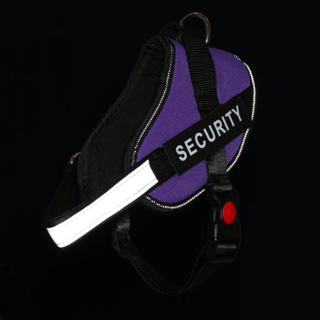 C9 harness is soft reflective, size S, OG 45-55 cm, weight 5-12.5 kg, purple.-1