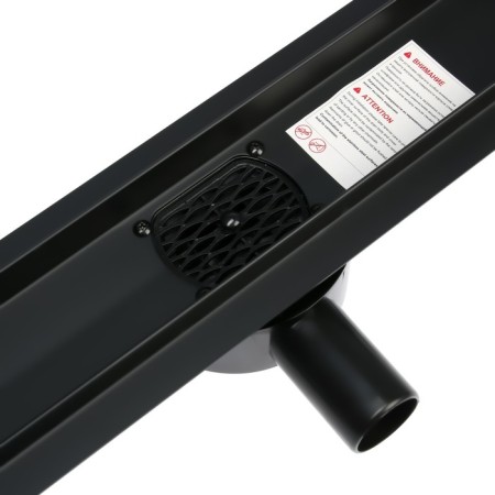 TIM BAD555002BK, 70 x 500 mm, tiles, siphon with a rotation angle of 360 °, black-matte-2