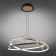 Suspended chandelier Diana LED 4000K 40W