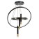 Chandelier "Circles Neo" 2+3LED 140W 3 black modes 60x60x4-85 cm