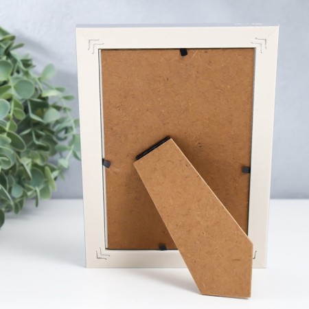 Photo frame plastic 10x15 cm "dashes" gray 17.5x12.3 cm-3