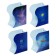 Book stand sloping "Cosmos", 3 departments, metal, mix