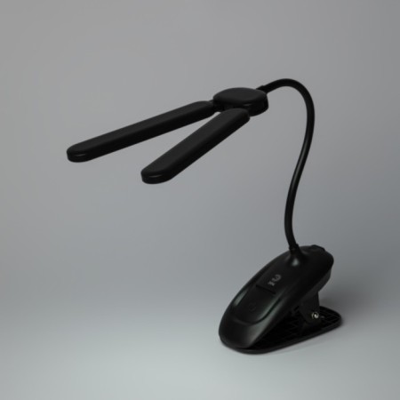 NLED-512-6W-BK desktop lamp LED battery on the clothespin, black color-4