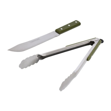 Boyscout barbecue set, tongs, knife