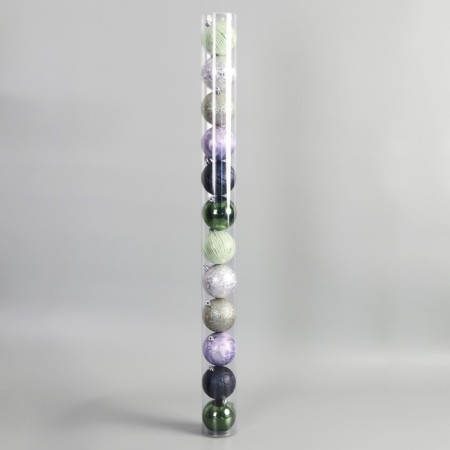Set of balls plastic D-7 cm, 12 pcs "Isis" MIX-1