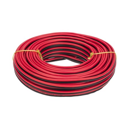 Acoustic cable Rexant ShVPM, 2 x 1.50 mm², red-black, mini-Bukhta 20 m-2