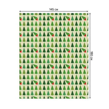 The tablecloth “stole a Christmas tree”, rectangular, oxford, size 145x180 cm-1