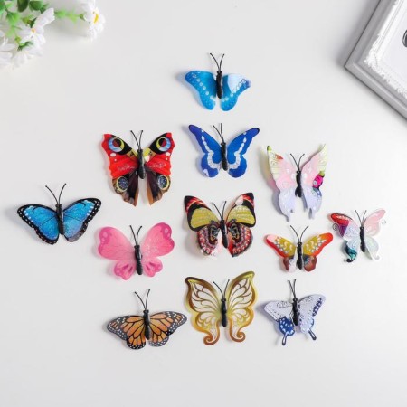 Magnet Plastic "Butterfly Blostka" set 12 pcs mix-1