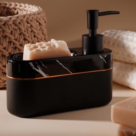SL Home Lines soap dispenser, with a sponge stand, 400 ml, black color-4