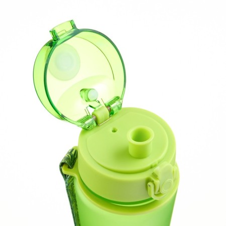 Water bottle, with a drinker, 600 ml, green-4