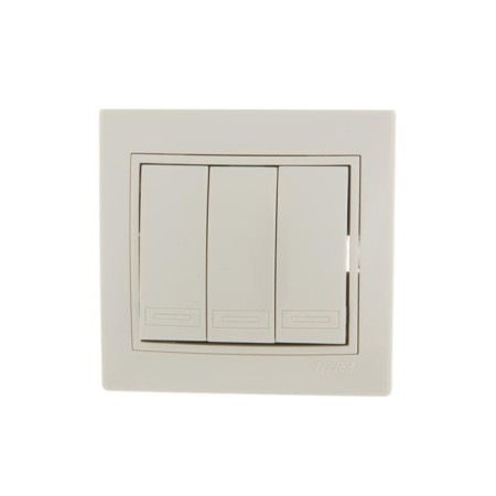 Switch Lezard 701-0303-109 Mira, joint venture, 10a, 3 keys, color cream