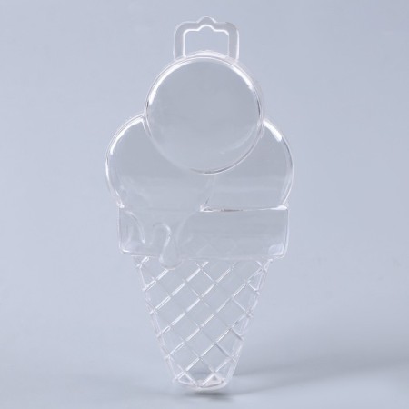 The basis for creativity and decoration "Ice Cream Horn", a set of 3 pcs., Size 1 pc. - 14 × 7 × 3.5 cm