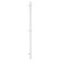 Terminus uno “circle” electric heated towel rail, 1400x32 mm, white matte