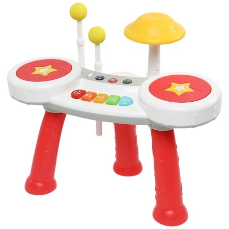 Musical Children's Center Everflo Star Drums HS0496210, white-red color