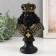 Souvenir Polystone "Bust. King" Black with gold 9x14x22.5 cm