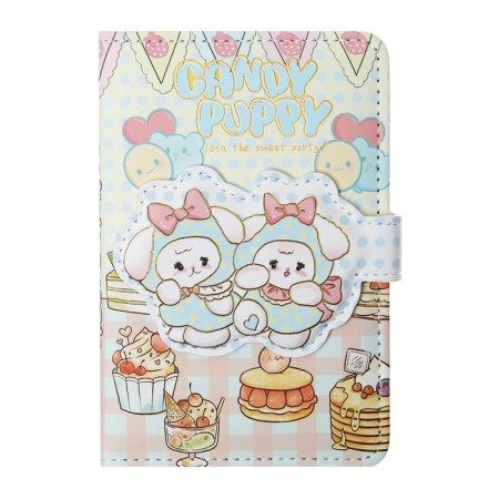 Gift Notebook, A6, 112 sheets, color block, with a curly knife, PVC cover, bunny, mix-3