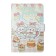 Gift Notebook, A6, 112 sheets, color block, with a curly knife, PVC cover, bunny, mix