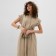 Women's dress Minaku: Safari Midi Beige Color, Rr. 48