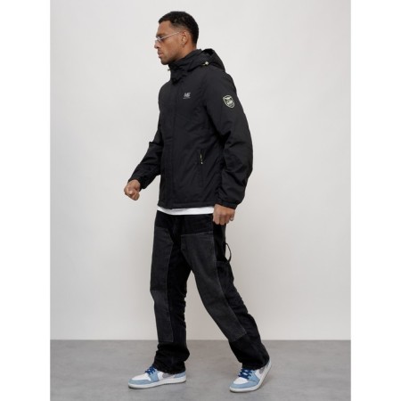 Sports male jacket, size 52, black color-11