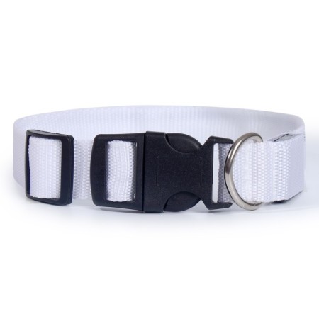 Collar with backlight double strip size XL, Osh 52-60 x 2.5 cm, 3 glow modes White-2