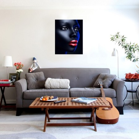 Picture on the numbers "Girl with red lips", 40 × 50 cm, 13 colors-2