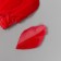 Decorative goose “scarlet” pen in the shape of a sheet set 40 pcs h = 5-7 cm