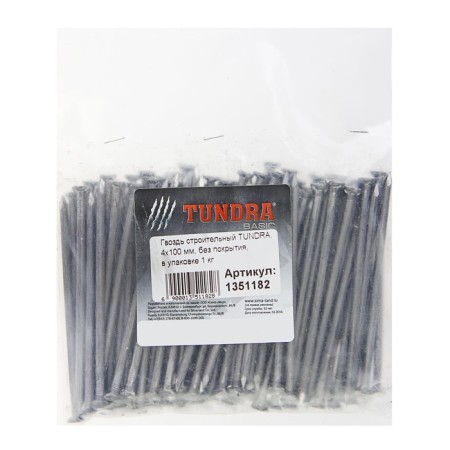Nails of the tundra krep, construction, without coverage, 4x100 mm, 1 kg-3