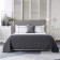 Grand bedspread, size 160x220 cm, dark gray color