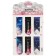 A set of magnetic bookmark for books Calligrata 6 pieces, "attractions", mix
