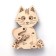 Wooden designer Drovo "Cat Fin"