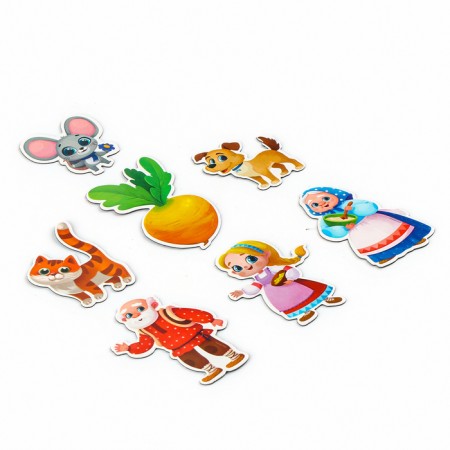 A set of developing magnets. Theater based on the Russian folk tale "Turnip"-6