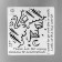 Sticker Plastic Interior Black "Campaign in the Mountains" 38x39 cm