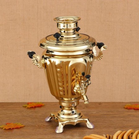 Samovar "Gold", glass, with automatic shutdown, 3 l, electric