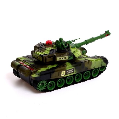 Tank battle T90, on the radio, 2 tanks, work from the battery, light and sound-5