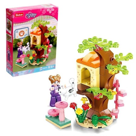 Designer Pink Dream "Cat House on a tree", 82 details