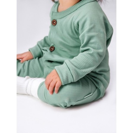 Kumineson on buttons for children's fashion, height 80 cm, green color-5