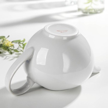 Teapot "Success", 550 ml, white color-3