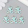 Decor for creativity metal, enamel, rhinestones "Bear with a flower" blue, gold 0.5x1.7x2 cm 989119