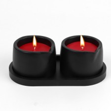 Set of candles for BDSM Oka-hpki, low-temperature, strawberry aroma, 2 pcs