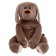 Soft toy "Charlie dog", beige-gray color, 85 cm