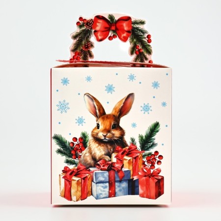 Box the team "New Year's gift" 14 x 16 x 14 cm, New Year-2
