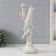 Polystone candlestick "White parrot on a branch" for metal 12.4x12.2x36 cm