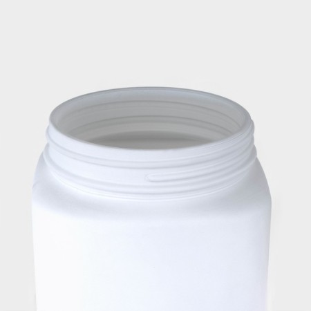 Glass Bank for bulk products "Love in the kitchen", 1 l, white color-2