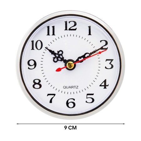 Offing clock, smooth move, d-9 cm, 1AA