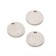 Suspension "Coin" tree, set 3 pcs., Color silver