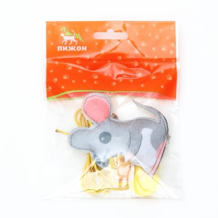 Cat tensile on mounting with a bell "mouse" with a cat's mint-3