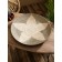 Decorative wicker rattan "Flower", 50x50x5 cm, gray