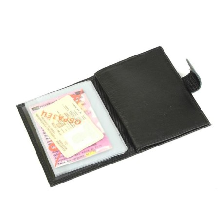 Cover on the Auto Document button+Passport, black matte