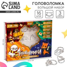 Metal puzzles 16 pcs 